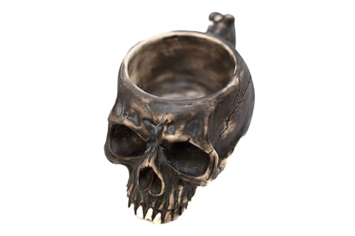 Gothic Skull Ceramic Coffee Mug – Handcrafted 8 oz Tea, Espresso & Cocoa Cup