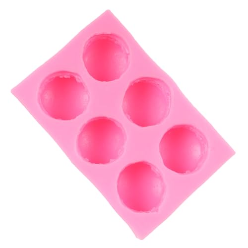 6-Cavity Macaroon Silicone Mold for Cake Decorating - Style A