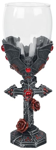 Gothic Carpe Noctem Goblet 20cm Resin & Stainless Steel Dark Decor
