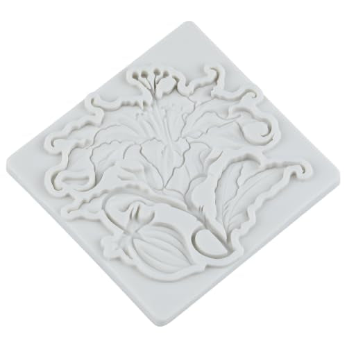 Flower Silicone Mold Set of 4 - Peony, Camellia, Magnolia, Lily - Style D