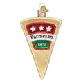 Christmas Glass Ornament - Parmesan Cheese Handcrafted Holiday Decoration
