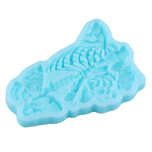Halloween Skeleton Fondant Mold Butterfly Flower Silicone Mold - Style E