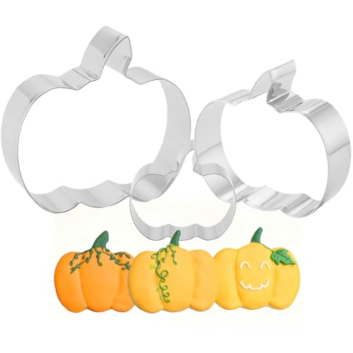 Pumpkin Cookie Cutters Set, 3.54", 3.2", 2.87"- 3Pcs