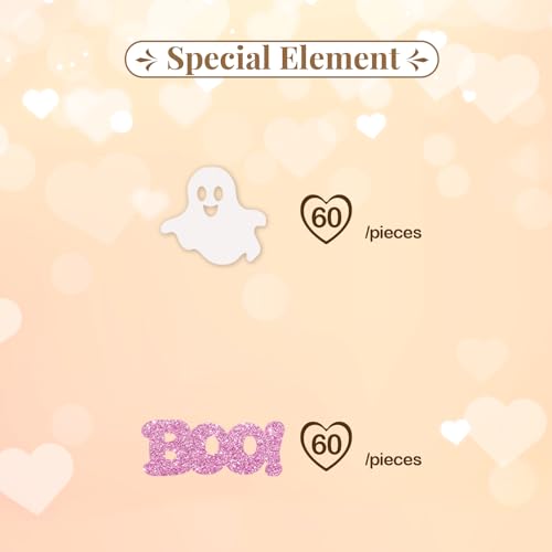 Halloween Baby Boo Confetti for Party Decorations, 120pcs