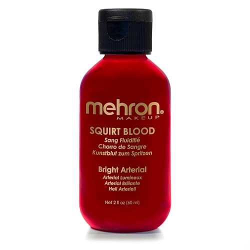 2 Ounce Bright Arterial Fake Blood for Halloween & SFX Makeup - Washable, Realistic