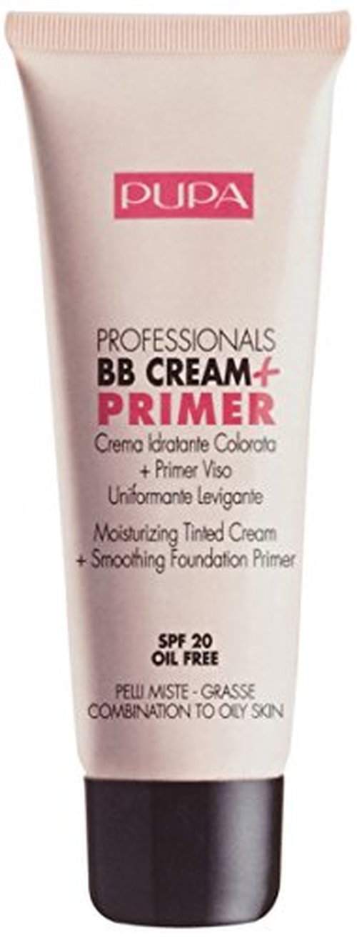 PUPA Professionals BB Cream + Primer For Combination to Oil Skin. SPF20. Oil Free (002 Sand)