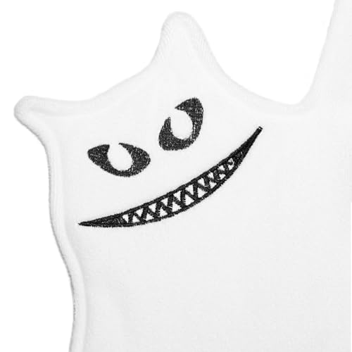 Funny White Cat Hand Towels - Cute Hanging Kitchen Towel - White-1