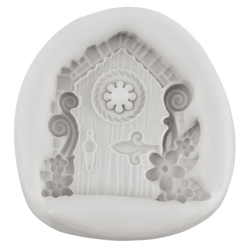 Garden Fairy Door Silicone Fondant Mold Set of 4 - Style D