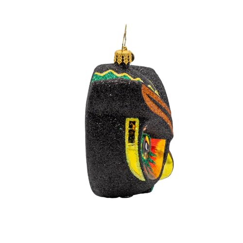 Hand-Crafted European Glass Christmas Tree Ornament - Hoot of The Night Variation