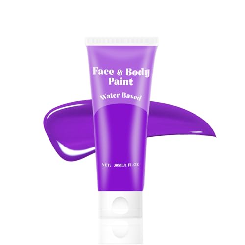 Purple Water-Based Body & Face Paint - Full Coverage Halloween SFX Makeup