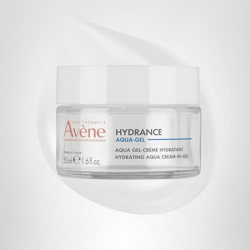 Avène Hydrance Hydrating Aqua-Gel Cream, Face Moisturizer For Normal to Dry, Dehydrated Sensitive Skin, 72 Hour Hydration with Hyaluronic Acid & Aloe, Hydration Powerhouse, Non-Comedogenic