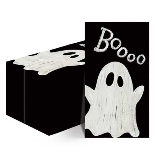 Halloween Paper Napkins 100 Pack Boo Pumpkin Ghost 2 Ply Party Disposable Tableware