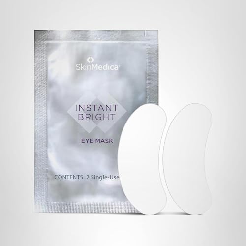 SkinMedica Instant Bright Eye Masks - Under Eye Patches for Puffy Eyes and Dark Circles to Look Youthful and Rested, 6 Ct