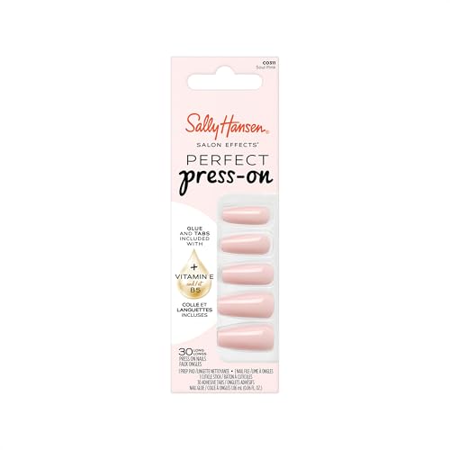 Coffin Shape Press-On Nails - Soul Pink, 30 Count, Quick & Non-Damaging Application - Variation of THIS listing