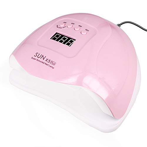 80W UV LED Nail Lamp with 4 Timers, Fast Gel Dryer, Touch Screen & Temp Protection