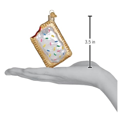 Glass Toaster Pastry Ornament - Handcrafted Holiday Christmas Tree Decor