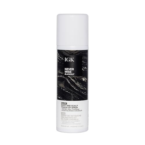 Root Touch-Up Spray for Gray Coverage, Waterproof & Sweat-Resistant - Black Hair, 2 oz