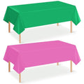 Pink and Green Rectangular Tablecloths - 2 Pack for Party Decorations - Witch Princess Birthday Supplies - Variation of THIS listing
