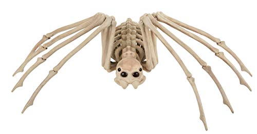 Skeleton Spider Halloween Decoration 20.5 x 12 Inches with Bendable Legs
