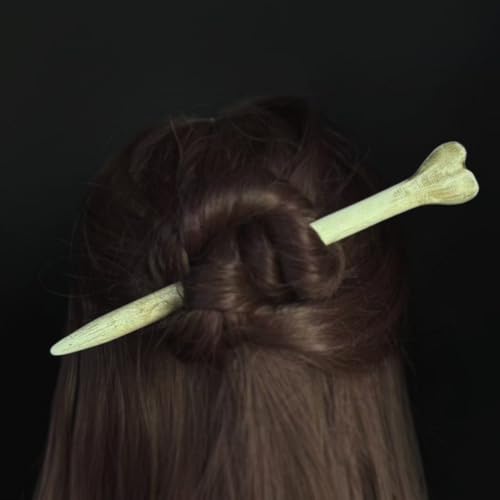 Gothic Resin Bone Hair Sticks Set - Halloween Cosplay Hair Accessories for Women