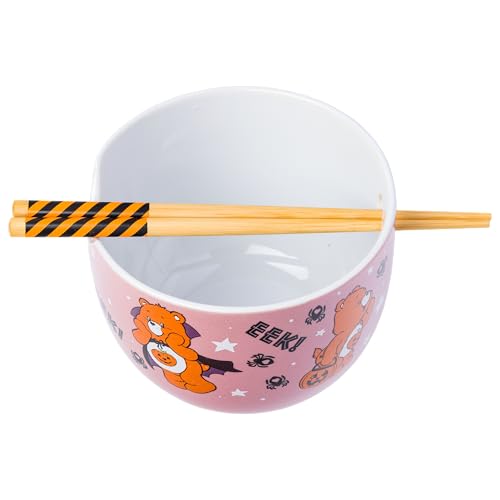 Care Bears Halloween Ramen Bowl Set 20oz with Chopsticks - Trick or Sweet Bear Variation