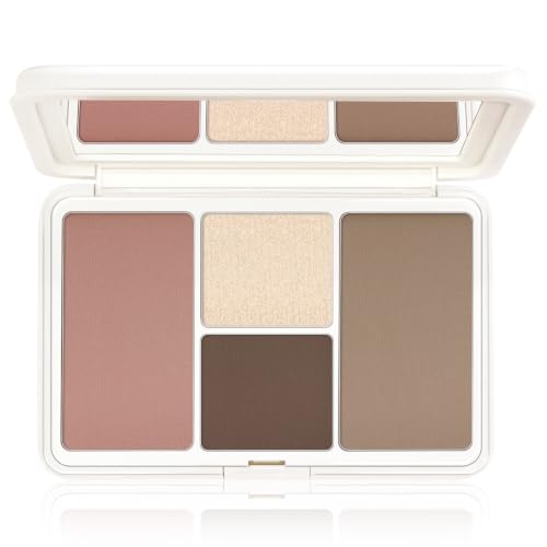 MYSTER ROSEY Baked Contour Palette with Highlighter & Blush - Micro Light Nude