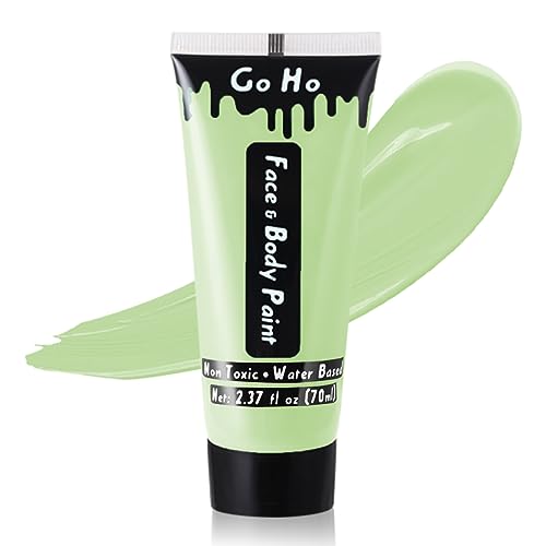 Pastel Green Body Paint - Washable Halloween Makeup, Non-Toxic, 2.37oz
