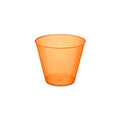 Party Essentials Neon Orange Plastic 9-Ounce Tumblers - 25 Pack, Reusable & Disposable