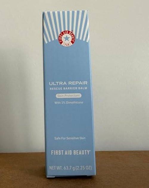 First Aid Beauty - Ultra Repair Rescue Barrier Balm, Deep Hydrating Skin Barrier Mask with 1% Dimethicone, Visible 24-Hour Relief for Dry, Cracked & Chapped Skin, Safe for Sensitive Skin, 2.25 oz