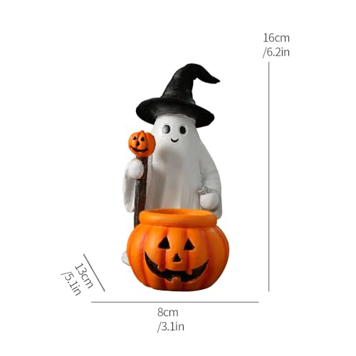 Haruhi Spooky Ghost Statue Figurine Halloween Decor - Ghost Mage Variation