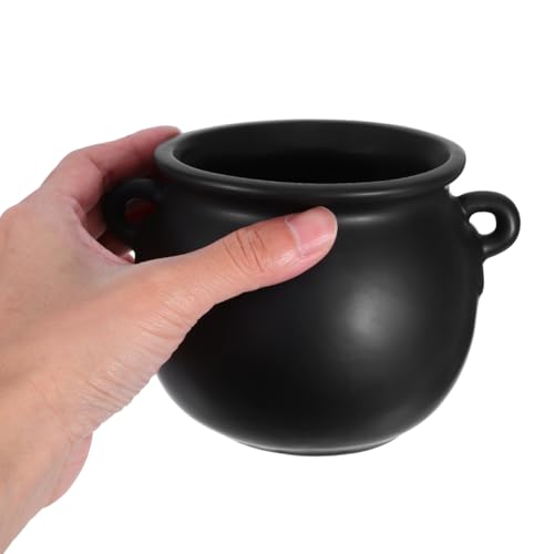 Ceramic Witch Cauldron Bowl for Halloween Candy & Snacks - Festive Decor