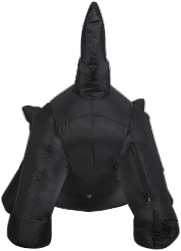 6FT Inflatable Black Cat Halloween Decor with LEDs, Outdoor Indoor Yard Display
