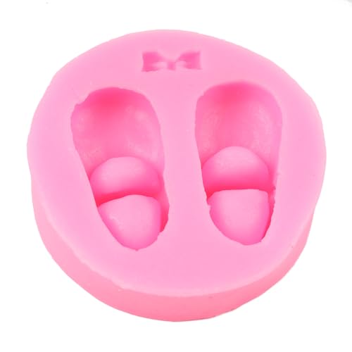 Baby Foot Print Silicone Mold Baby Shoes Fondant Cake Decorating - Style D
