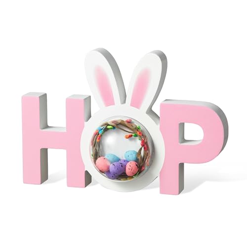Easter Hop Wooden Bunny Sign - Spring Table Decor for Easter Party - Variation of THIS listing