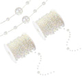 Colorful Artificial Pearl String Beads Chain for Wedding & DIY Crafts - 196 Feet