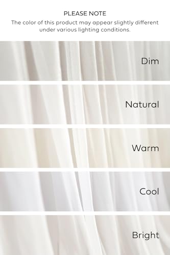 14FT Off-White Table Skirt for Wedding - Chiffon Desk Skirt with Velcro