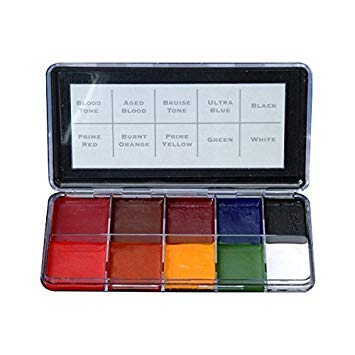 Alcohol Activated FX Makeup Palette for Special Effects & Skin Injuries