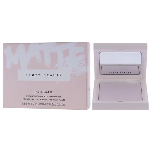 Invisimatte Instant Setting Powder with Blotting Effect - Universal Shade, 0.3 oz - Refillable Compact - Fenty Beauty