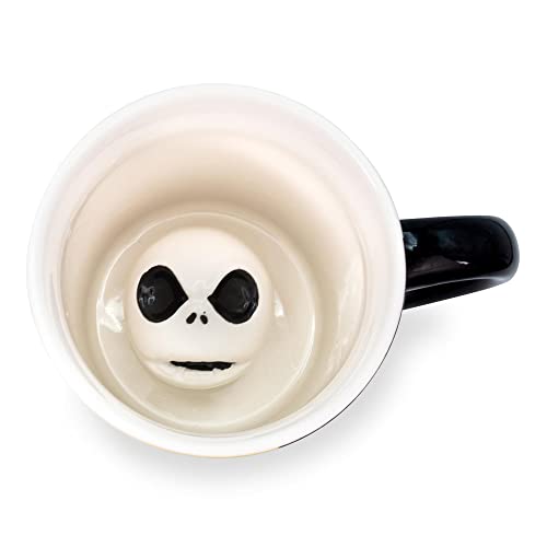 3D Jack Skellington Ceramic Mug - Nightmare Before Christmas Collectible, 18oz Large Coffee Cup