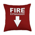 Fire Extinguisher Costume Throw Pillow - 18x18, Fun Halloween Decor