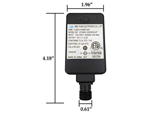 12V 2A Inflatable Power Supply Adapter for Holiday & Outdoor Decorations