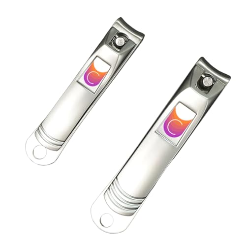 Stainless Steel Nail Clipper Set for Thick Nails with Travel Tin - Durable & Ergonomic