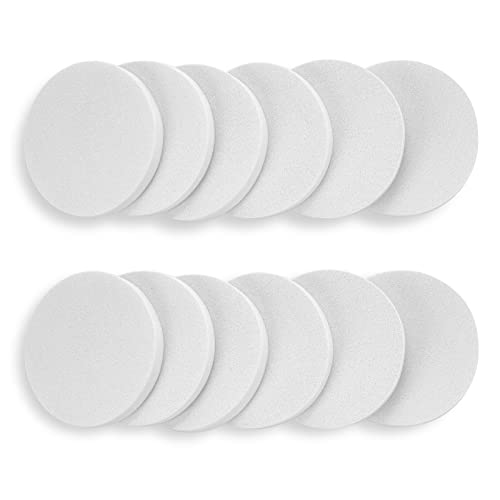 12-Piece Round Makeup Sponge Set 2.2 Inch Foam Blenders for Liquid & Powder Foundation