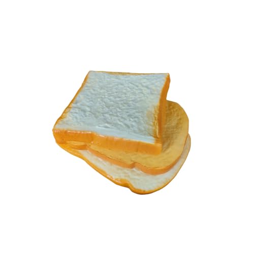 Artificial Bread Slices Set for Photography & Decor - Realistic Fake Food Props (3 Pack)