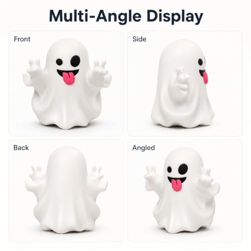 Halloween Ghost Statue Mini Figurine - Cute Spooky Desk Ornament, 126 Ghost Variation