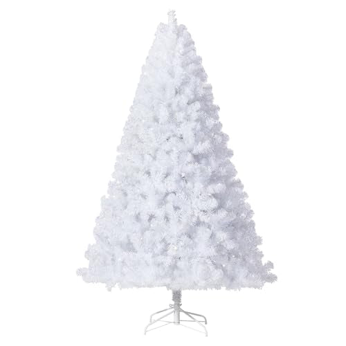4ft White Christmas Tree with 150 LED Lights and 288 Branch Tips - Indoor Outdoor Holiday Decor - Garvee