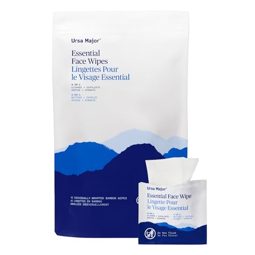 Refreshing Orange Lavender Fir Face Wipes - 40 Biodegradable, Cruelty-Free, Individually Wrapped