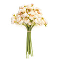 Artificial Ranunculus Flowers Peony Wht Pink Shade 18pcs Home Decor
