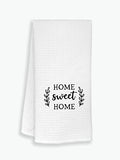 Home Wreath Kitchen Towels Dishcloths - Sweet Home Variation - Absorbent & Decorative