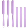 Silicone Wax Applicator Sticks - Non-stick Hair Removal & Face Mask Tools - 6 Pack